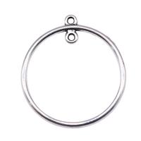 Zinc Alloy hanger component, plated, zilver, 33x30mm, Verkocht door PC