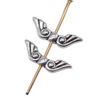 Zink Alloy Smycken Pärlor, Angel Wing, plated, DIY, fler färger för val, 16x5mm, Säljs av PC