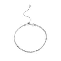 Mosiądz anklet, dla kobiety, srebro, 2mm, długość 25.3 cm, sprzedane przez PC