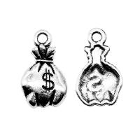 Zinc Alloy Pendants Money Bag plated Sold By PC