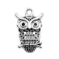 Zink Alloy Animal Hängen, Owl, plated, Vintage & Unisex, fler färger för val, nickel, bly och kadmium gratis, 20mm, Säljs av PC