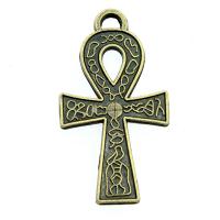 Zinc Alloy Cross Přívěsky, Zinek, Kříž, á, Vintage & unisex, více barev na výběr, nikl, olovo a kadmium zdarma, 21x38mm, Prodáno By PC