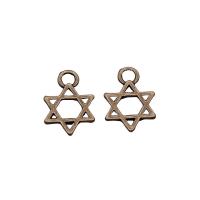 Zinklegering Hangers, Zinc Alloy, Hexagram, plated, Vintage & uniseks, meer kleuren voor de keuze, nikkel, lood en cadmium vrij, 10x13mm, Verkocht door PC