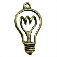 Pendentifs en alliage de zinc, Ampoule, Plaqué de couleur de bronze antique, Vintage & unisexe, protéger l'environnement, sans nickel, plomb et cadmium, 17x32mm, Vendu par PC