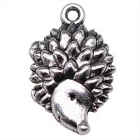 Zinc Alloy Animal Pendants Hedgehog antique silver color plated vintage & Unisex nickel lead & cadmium free Sold By PC