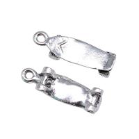 Zink-Aluminium-Anhänger, Zinklegierung, Skateboard, antik silberfarben plattiert, Vintage & unisex, frei von Nickel, Blei & Kadmium, 6x22mm, verkauft von PC