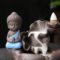 Backflow Incense Burner Purple Clay handmade for home and office & durable Sold By PC