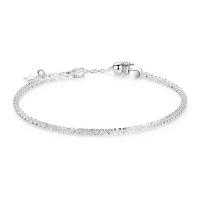 Bracelets en argent sterling, Argent sterling 925, avec 1.18 inch chaînes de rallonge, Placage, pour femme, plus de couleurs à choisir, Longueur Environ 6.29 pouce, Vendu par PC