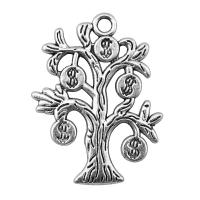 Zinc Alloy Pendler, Tree, forgyldt, flere farver til valg, 29x22mm, Solgt af PC