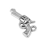 Zinc Alloy Pendler, Gun, forgyldt, flere farver til valg, 22x12mm, Solgt af PC