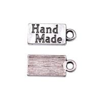 Zinc Alloy Pendler, Square, forgyldt, flere farver til valg, 15x7mm, Solgt af PC