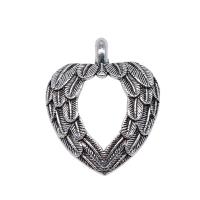 Vingeformet Zinc Alloy Pendler, Wing Shape, forgyldt, Vintage & Unisex, flere farver til valg, nikkel, bly & cadmium fri, 26x31mm, Solgt af PC