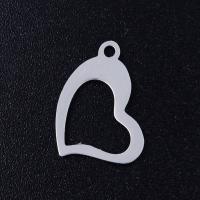 Cruach dhosmálta Croí pendants, 201 Cruach dhosmálta, jewelry faisin & DIY & unisex, dathanna níos mó le haghaidh rogha, 16x11mm, 5ríomhairí pearsanta/Mála, Díolta De réir Mála