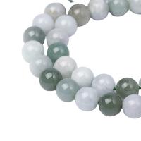 Jade Burma Bead, Runde, poleret, du kan DIY & forskellig størrelse for valg, Solgt Per 14.96 inch Strand