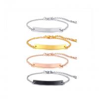 Acier inoxydable 304 bracelet, avec 1.57inch chaînes de rallonge, bijoux de mode & unisexe & styles différents pour le choix, plus de couleurs à choisir, Longueur Environ 6.69 pouce, Environ 4.72 pouce, Vendu par PC