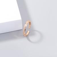 Kubieke Circonia Micro Pave Brass Ring, Messing, Verstelbare & micro pave zirconia & voor vrouw, gouden, 17mm, Verkocht door PC