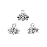 Zinc Alloy Flower Pendants antique silver color plated vintage & Unisex nickel lead & cadmium free Sold By PC