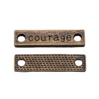 Zinklegering Connector, Zinc Alloy, Rechthoek, plated, Vintage & 1/1 lus, meer kleuren voor de keuze, nikkel, lood en cadmium vrij, 24x6mm, Verkocht door PC