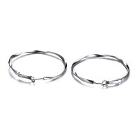 Mens Stainless Steel Öronring, 304 rostfritt stål, mode smycken & för kvinna, fler färger för val, 51x53mm, Säljs av Par