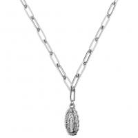 Collana in acciaio inossidabile, 304 acciaio inox, with 1.97inch extender chain, gioielli di moda & unisex & stili diversi per la scelta, nessuno, Lunghezza Appross. 21.65 pollice, Venduto da PC