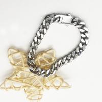 Bracciale gioielli in acciaio inossidabile, 304 acciaio inox, lucido, unisex & anti-fatica, argento, Venduto da PC