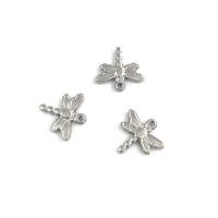 Roestvrij staal Animal Hangers, Dragonfly, plated, DIY, 16x1.50x15mm, Verkocht door PC