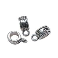 Zink legering Bail Beads, Zinc Alloy, Donut, antik sølv farve forgyldt, Vintage & du kan DIY, nikkel, bly & cadmium fri, 11x6x5mm, Solgt af PC