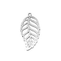 Zinklegering Leaf Hangers, Zinc Alloy, Blad, antiek zilver plated, Vintage & uniseks & hol, nikkel, lood en cadmium vrij, 26x50mm, Verkocht door PC