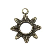 Zinc Alloy Pendants Sun plated vintage & Unisex & hollow nickel lead & cadmium free Sold By PC