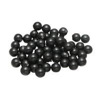 Metà forato di perline di conchiglia di mare del sud, Shell Pearl, Cerchio, DIY & formato differente per scelta & mezzo foro, nero, 100PC/borsa, Venduto da borsa