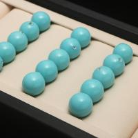 Die Hälfte gebohrt Südsee Shell Beads, Muschelkern, rund, DIY & verschiedene Größen vorhanden & halbgebohrt, blau, 100PCs/Tasche, verkauft von Tasche