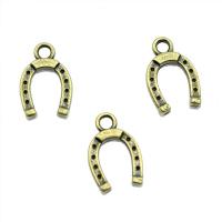 Zinklegering Hangers, Zinc Alloy, plated, meer kleuren voor de keuze, 14x9mm, Verkocht door PC