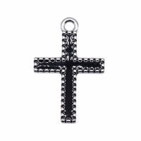 Zinc Alloy Cross Přívěsky, Zinek, Kříž, á, Vintage & unisex & smalt, více barev na výběr, nikl, olovo a kadmium zdarma, 16x25mm, Prodáno By PC