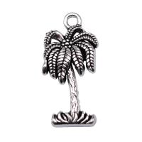 Zink-Aluminium-Anhänger, Zinklegierung, Palm Tree, antik silberfarben plattiert, Vintage & unisex, frei von Nickel, Blei & Kadmium, 12x25mm, verkauft von PC