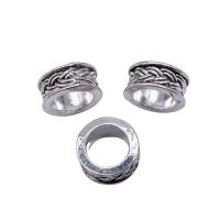 Zinc Alloy Spacer Beads Donut antique silver color plated vintage & DIY nickel lead & cadmium free Sold By PC