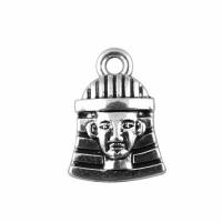 Zinc Alloy Pendants Egyptian Pharaoh antique silver color plated vintage & Unisex nickel lead & cadmium free Sold By PC