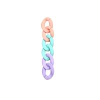 Acryl Linking Ring, DIY, meer kleuren voor de keuze, 17x24mm, Verkocht door PC