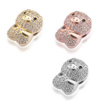 Kubik Zirkonium mikro bana Mässing Pärlor, Pig, plated, DIY & micro bana cubic zirconia, fler färger för val, nickel, bly och kadmium gratis, 10x11mm, Säljs av PC