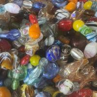 Handgemaakte Lampwork Beads, DIY, gemengde kleuren, 2-30mm, Verkocht door KG