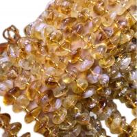 Φυσικές χάντρες Σιτρίν, Citrine, Ακανόνιστη, DIY, κίτρινος, 12mm, Sold Per 14.96 inch Strand