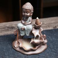 Backflow Incense Burner Purple Clay handmade for home and office & durable & multifunctional Sold By PC