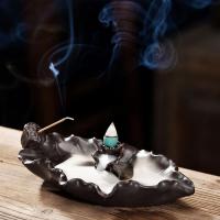 Backflow Incense Burner Porcelain half handmade for home and office & durable & multifunctional Sold By PC