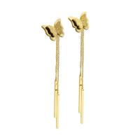 Fashion Fringe Boucles d'oreilles, Acier inoxydable 304, Placage, conception bowknot & pour femme, plus de couleurs à choisir, 7mm,6mm, Vendu par paire