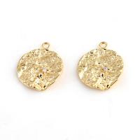 Μενταγιόν Cubic Zirconia (CZ) Brass, Ορείχαλκος, με Cubic Zirconia, για άνδρες και γυναίκες, χρυσαφένιος, νικέλιο, μόλυβδο και κάδμιο ελεύθεροι, 18x26x2mm, Sold Με PC