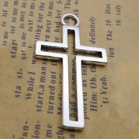 Zinc Alloy Cross Pendants silver color plated fashion jewelry silver color nickel lead & cadmium free Sold By Bag