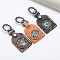 Key Chain, PU, med Zinc Alloy, Bæredygtig & Unisex, flere farver til valg, 125x50mm, Solgt af PC