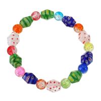 Cristal de murano Pulsera, con Cristal, Joyería & para mujer, multicolor, longitud 7 Inch, 10Strandsfilamento/Grupo, Vendido por Grupo