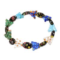 chalumeau bracelet, bijoux de mode & pour femme, multicolore, Longueur 7 pouce, 10Strandstoron/lot, Vendu par lot