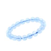 aigue-marine bracelet, Rond, différentes qualités de choix & unisexe & normes différentes pour le choix, bleu, Vendu par 18 cm brin