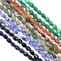 Gemstone Jewelry Beads Natural Stone Oval DIY & faceted Approx Sold By Strand